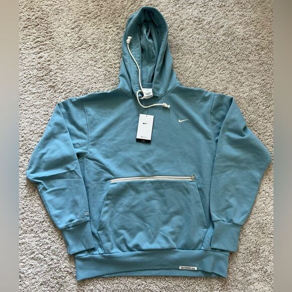 Nike Standard Issue Basketball Pullover Hoodie  Mineral Blue - Picture 1 of 6